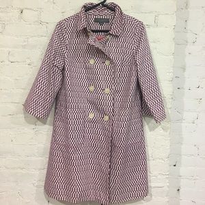 Proenza Schouler Geometric Print Coat Size Small