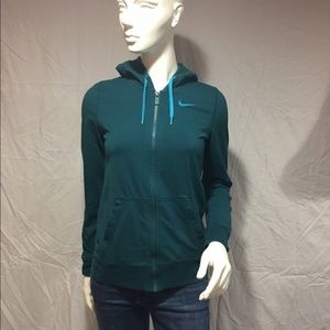 Teal blue Nike Zip up.