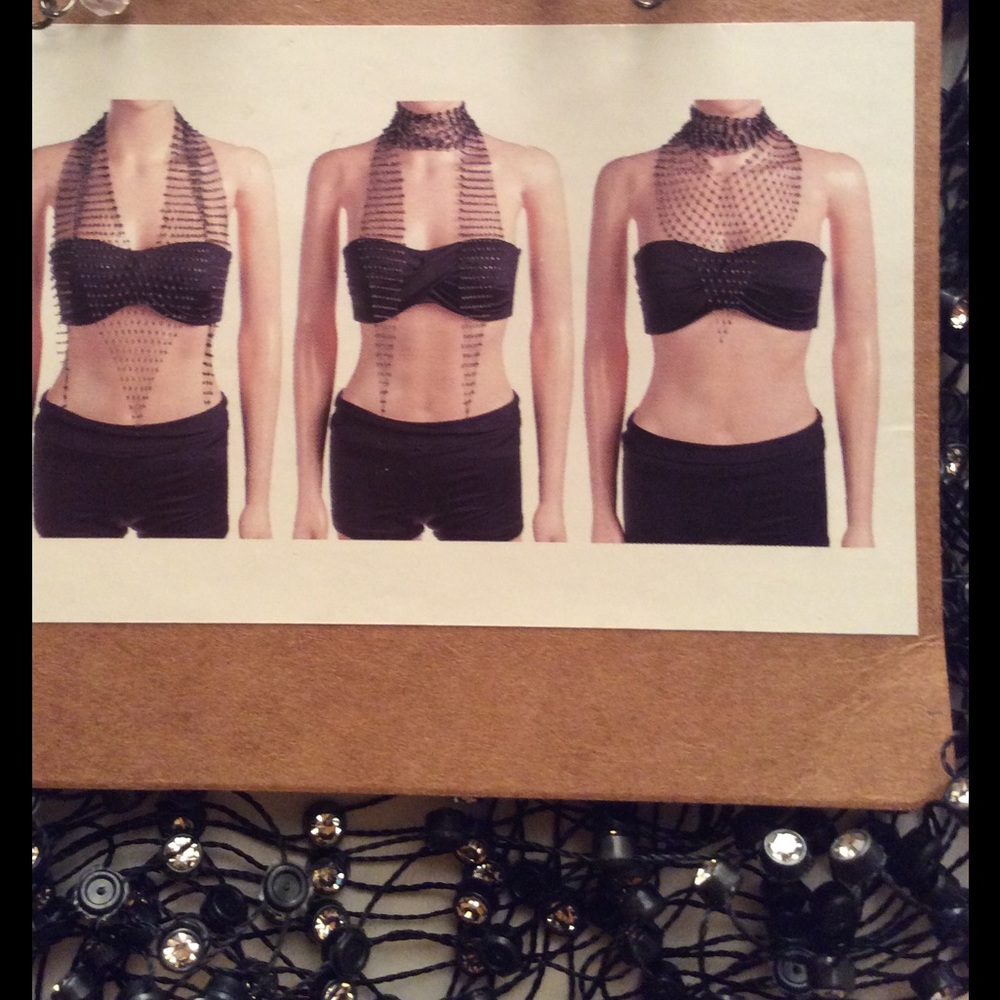 New! Unique Necklace.scarf.body Adornment