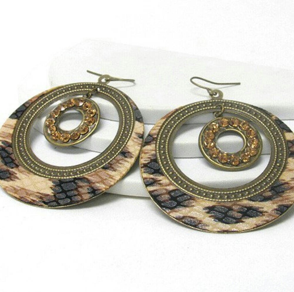 Leopard Print Earrings