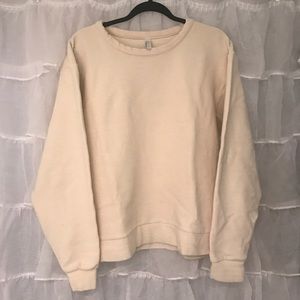 American Apparel Ribbed Oversized Sweatshirt