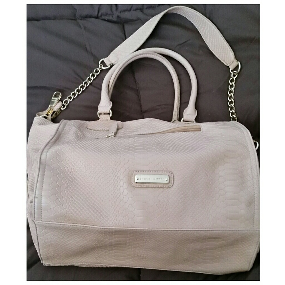 Steve Madden - Cream and Gold Roomy Purse