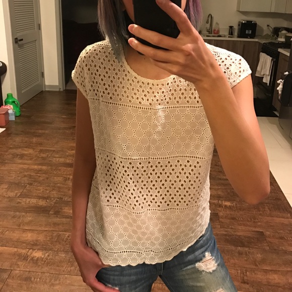 Madewell Tops - Broadway and Broome Crochet Lace Top