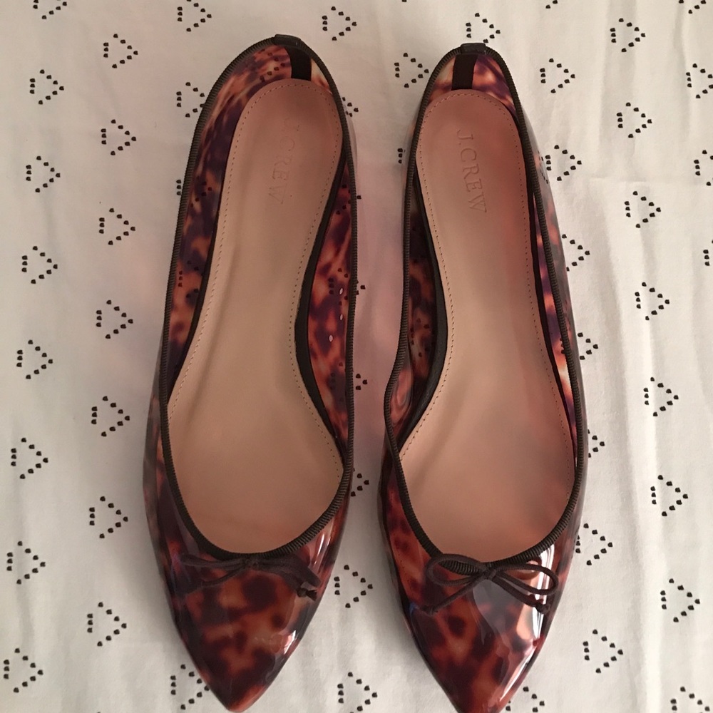 J.Crew Gemma Tortoise Flats - Size 9 - NEW