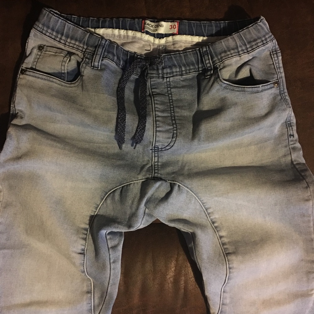 Denim joggers
