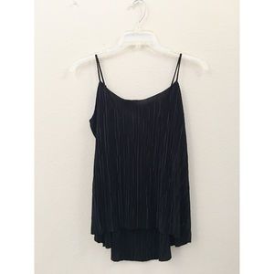 <SOLD OUT>Pleated Files Tank w/ Adjustable Straps