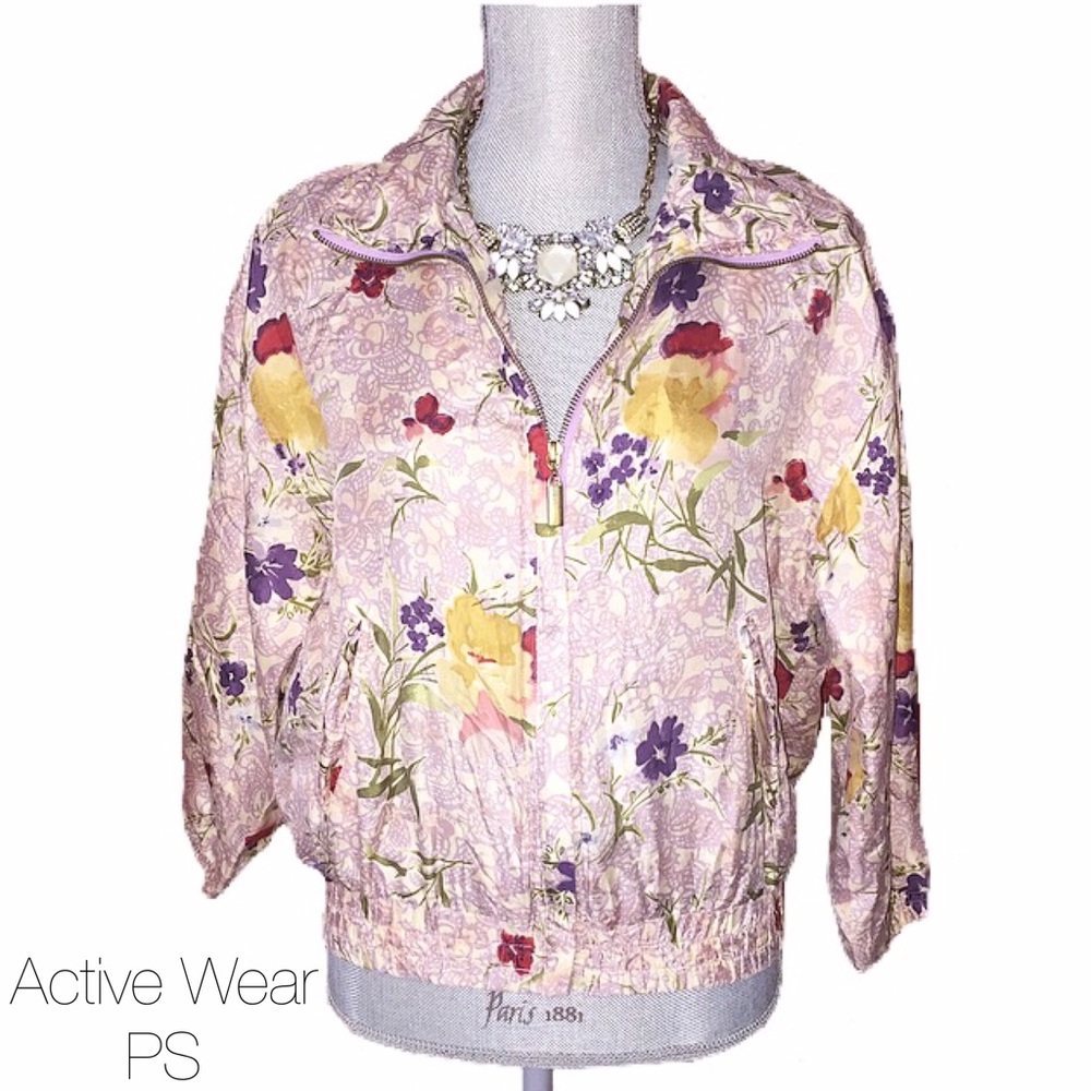 Active Studio 100% Silk Light Jacket PS 90’s