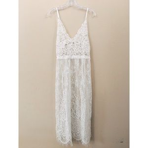 Vintage Crochet/Lace Maxi Dress