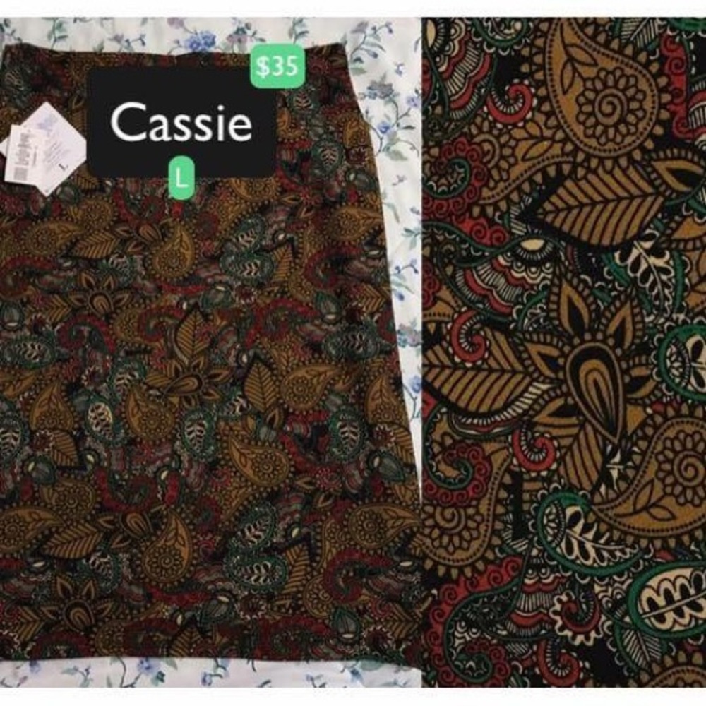 LuLaRoe Cassie skirt large