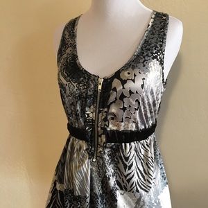 SALE! Animal print sleeveless blouse