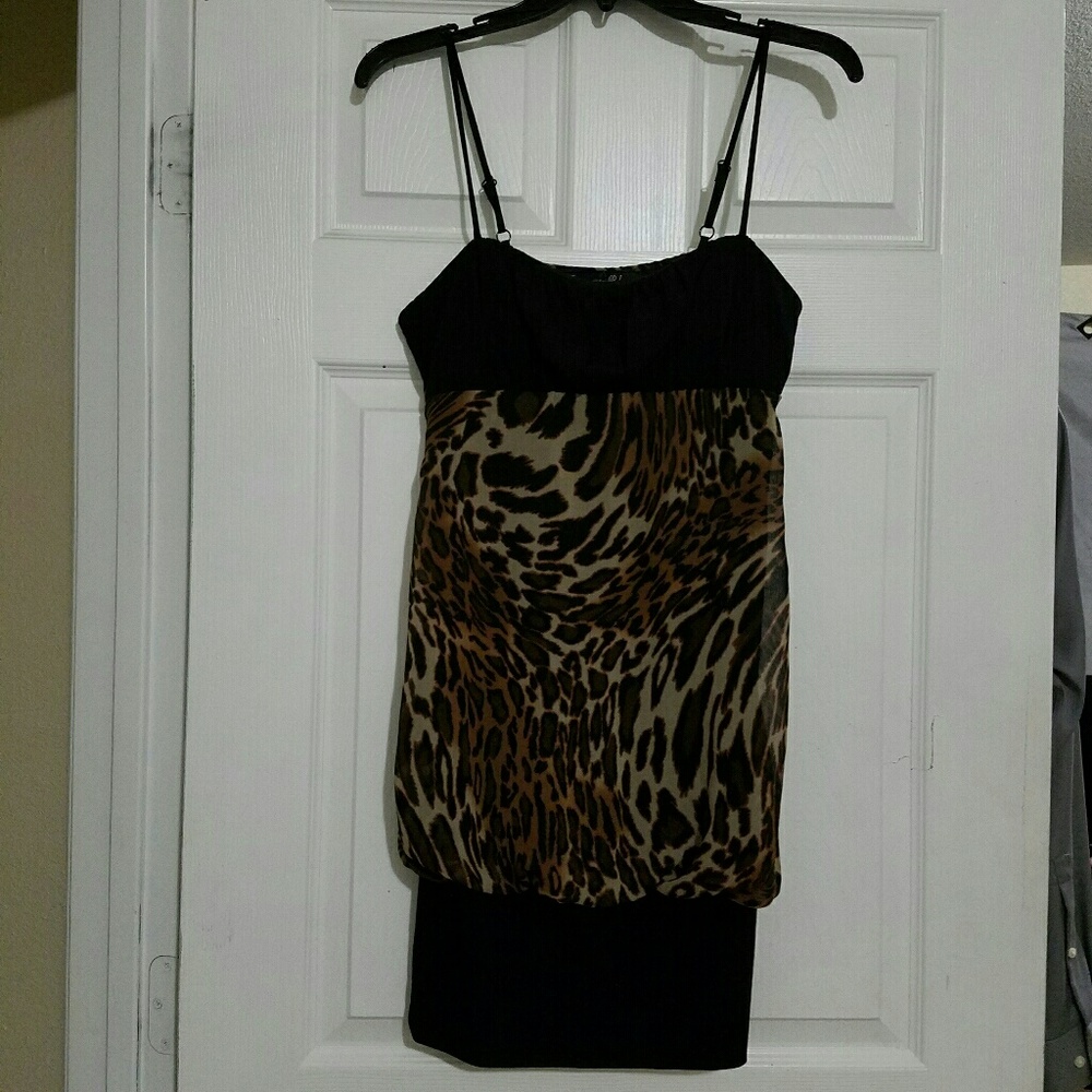 Leopard mini dress