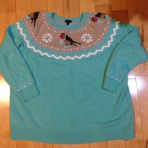 Talbots Snowbird Fair Isle Sweater 2xp