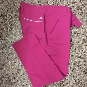 Adidas Golf Ankle Pants Sz: 10 Pink