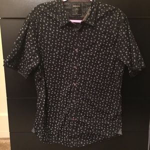 Large men's button up with skull pattern