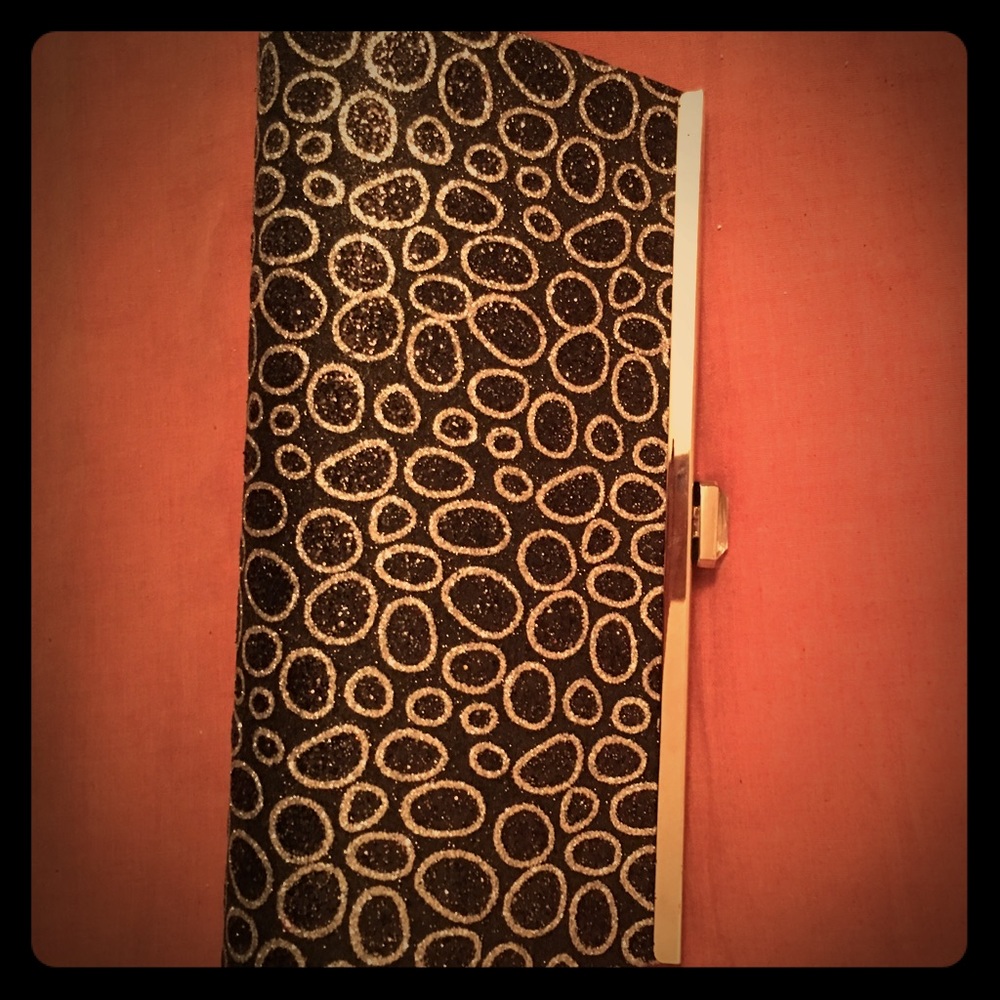 Glittery clutch