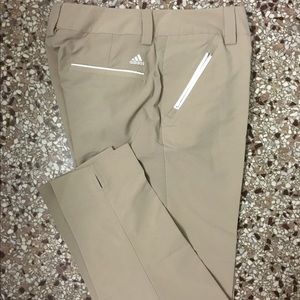 Adidas Golf Ankle Pants Sz: 10 Khaki