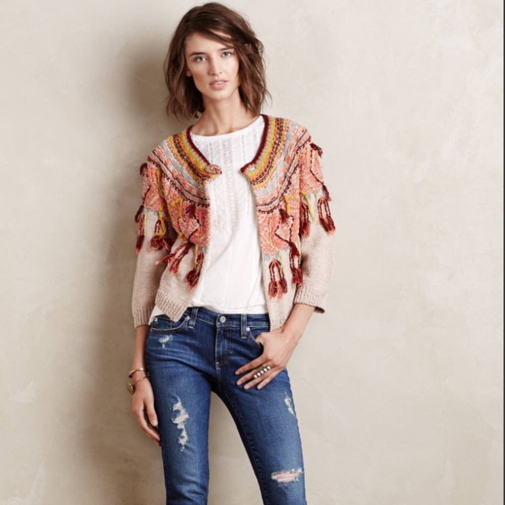 ๐ฌ Anthropologie Multi-Colored Cardigan - Picture 1 of 4
