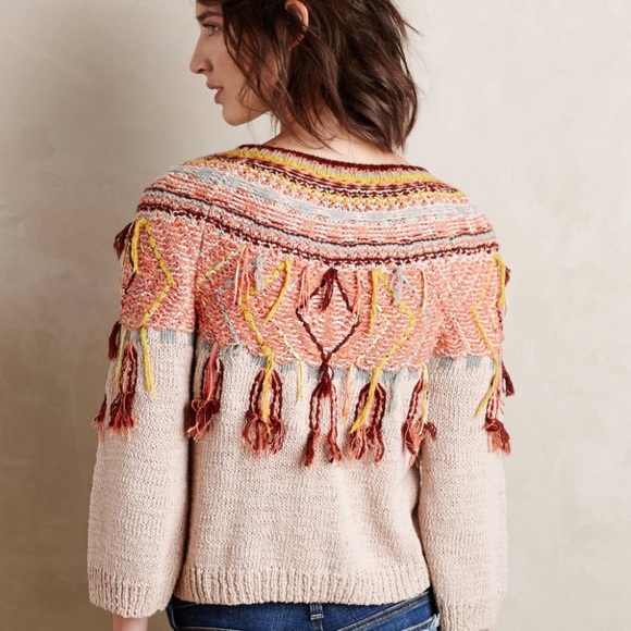 🎬 Anthropologie Multi-Colored Cardigan - Picture 3 of 4