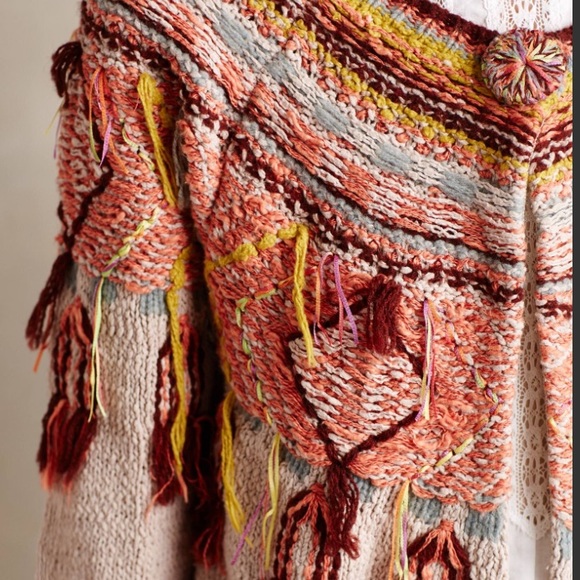 🎬 Anthropologie Multi-Colored Cardigan - Picture 4 of 4