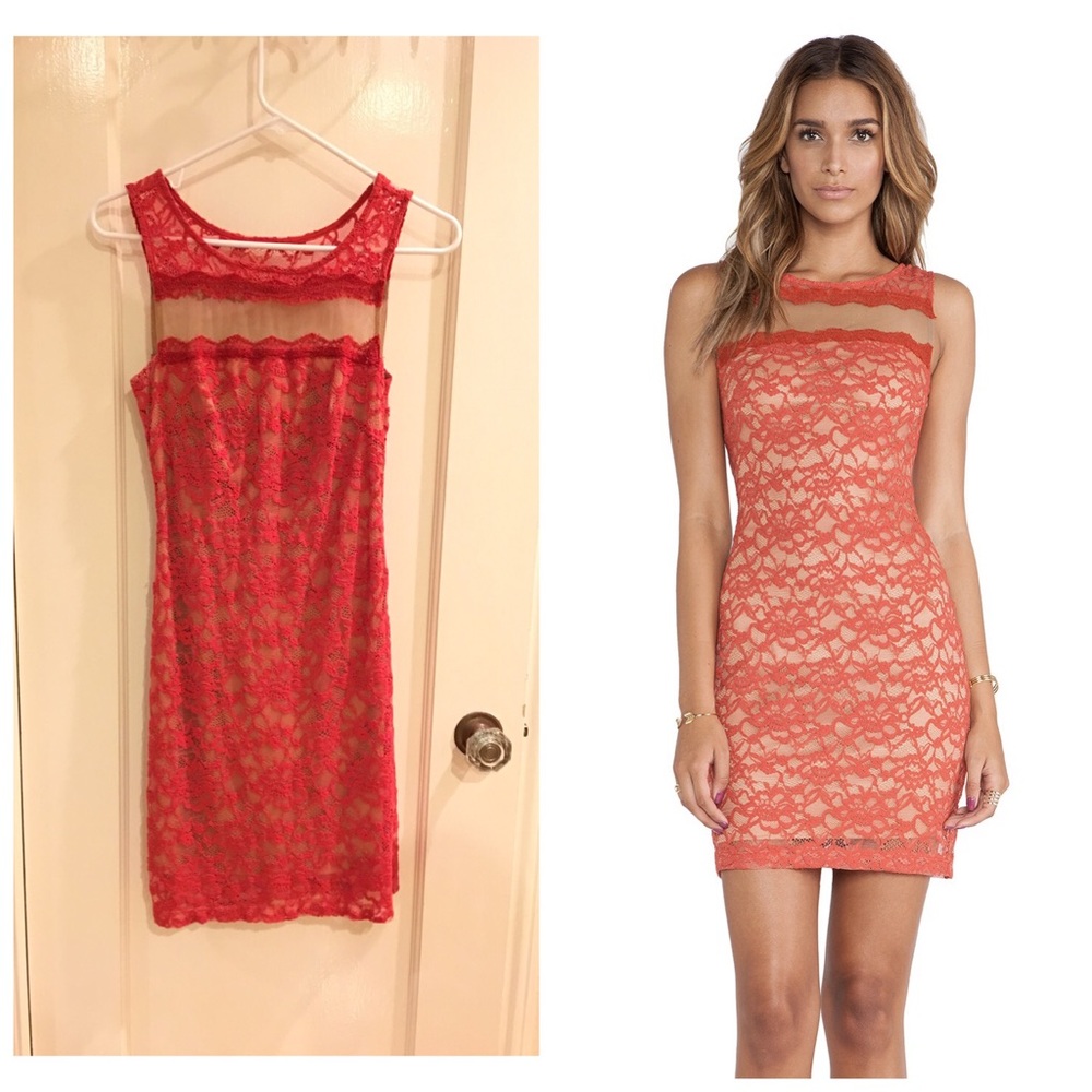 Bailey 44 Autumn Lace Sheath Dress, XS