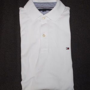 white collared polo