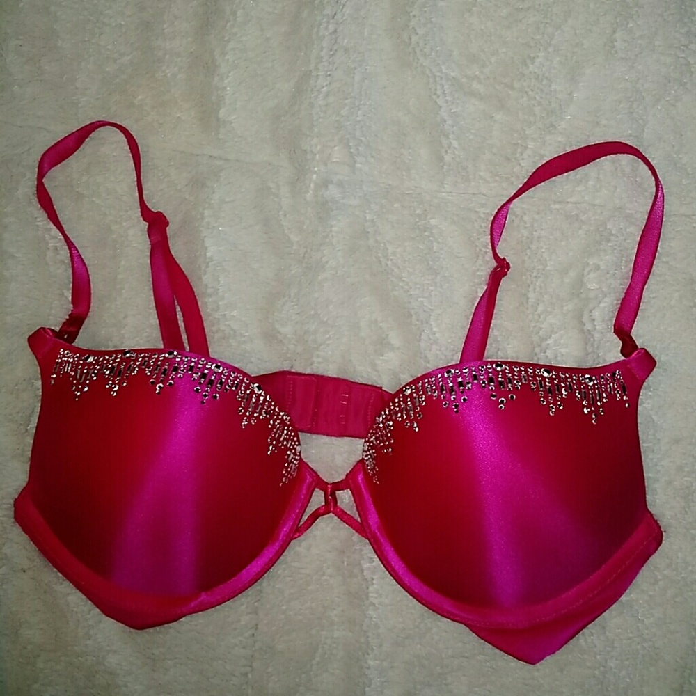 * Victoria Secret * pink jeweled bra