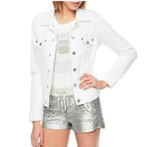 True Religion Woman's White Trucker Jean Jacket XS