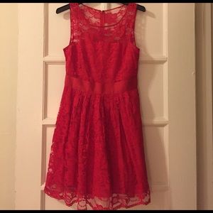 BB Dakota Red Lace Dress - Valentine's Day