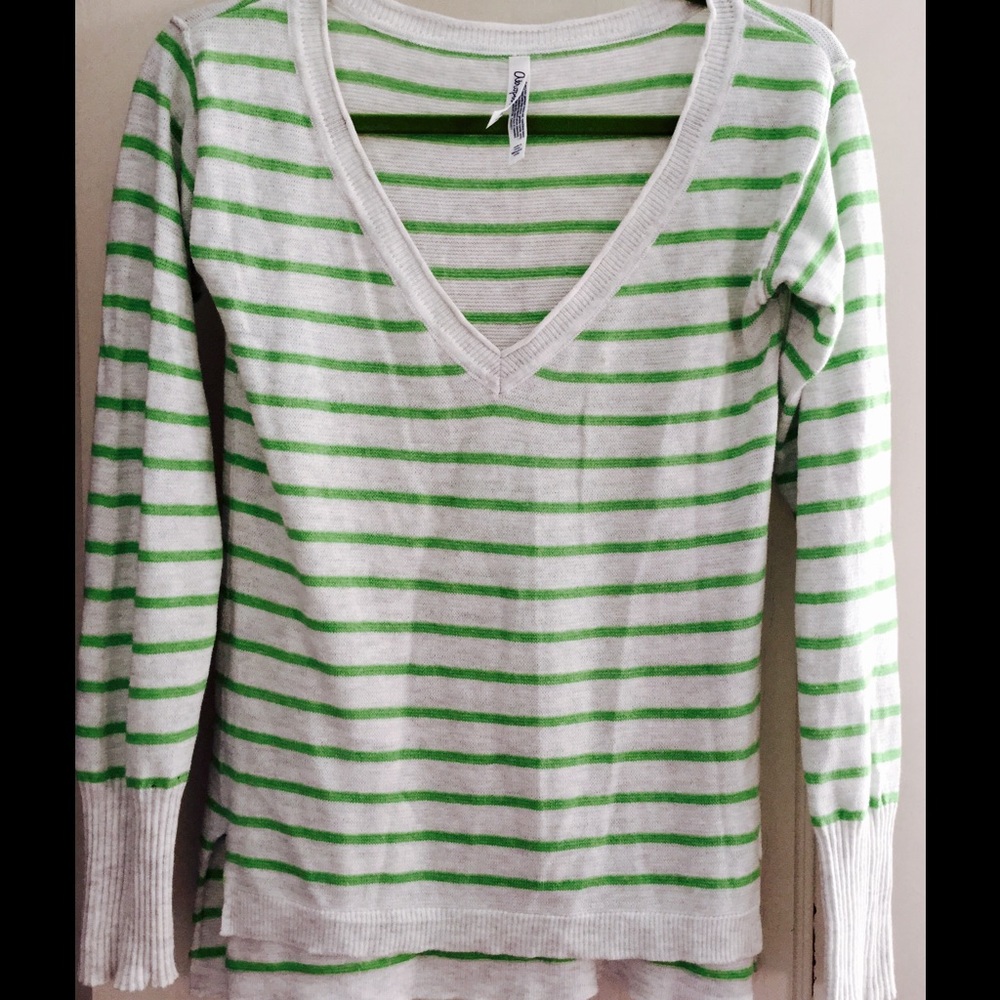 Aeropostale V-Neck Striped Sweater Small