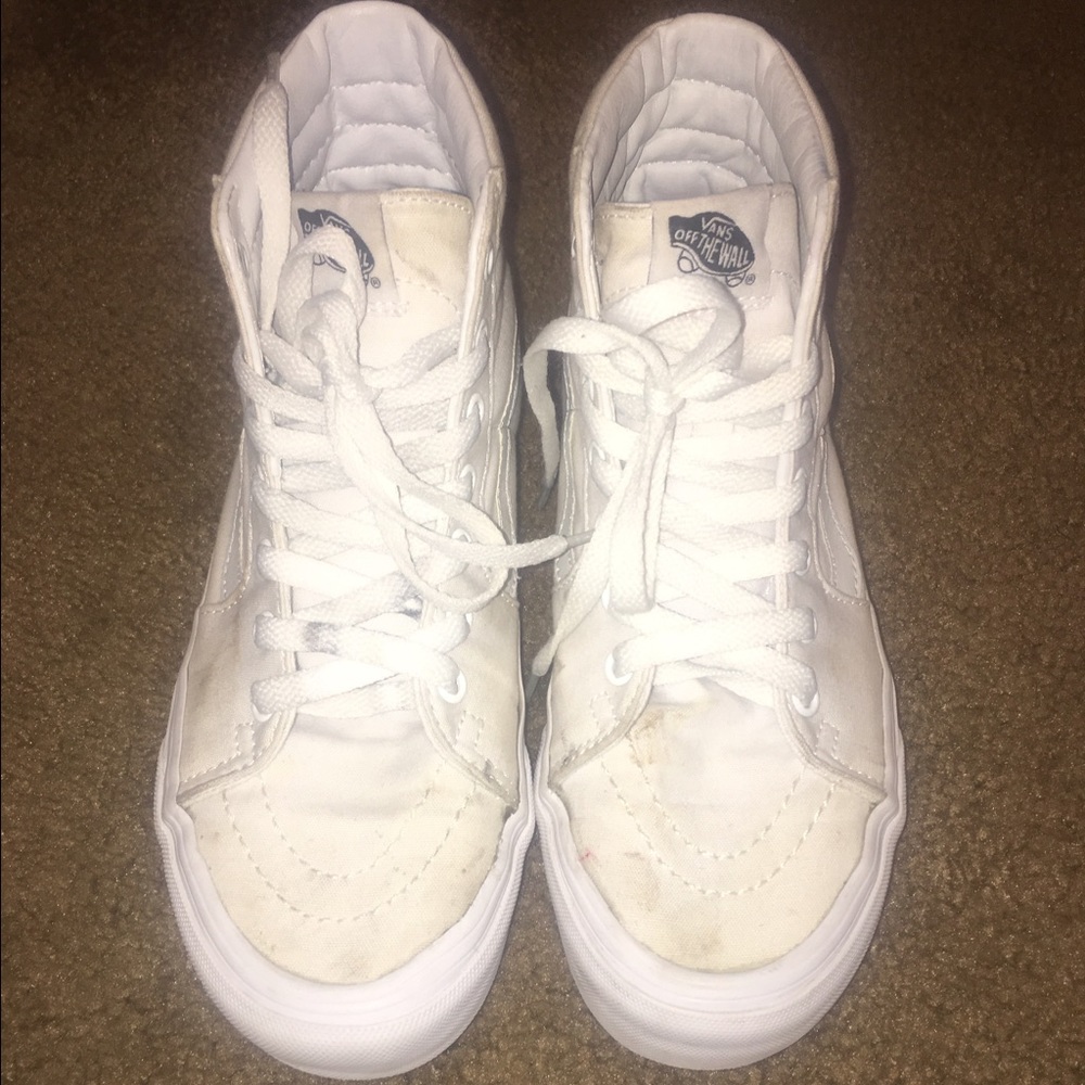 White high top vans
