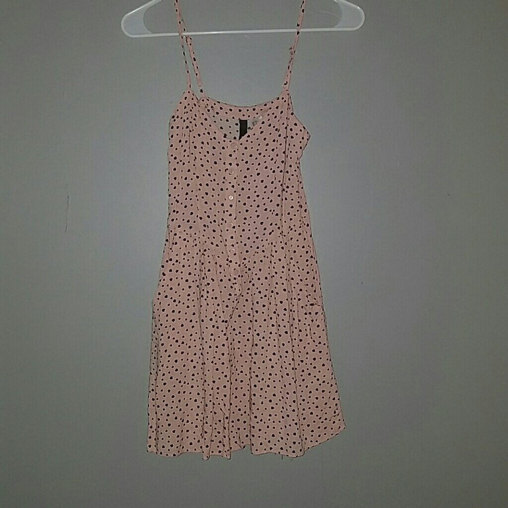 Light pink mini heart dress