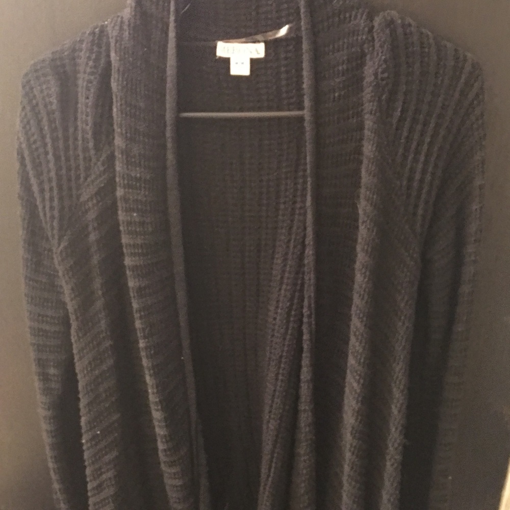 Black cardigan