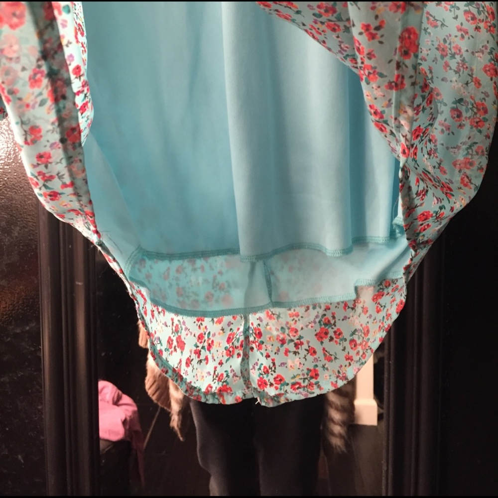 Naked wardrobe light blue floral dress. - Picture 4 of 7