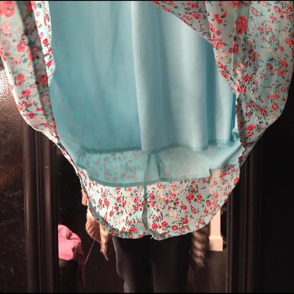 Naked wardrobe light blue floral dress. - Picture 4 of 7