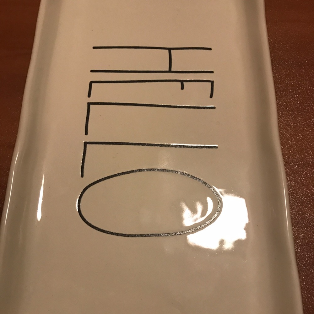 Rae Dunn Hello Dish