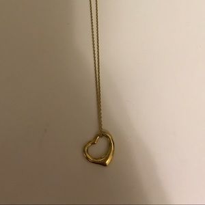 Tiffany & Co. Open Heart Elsa Peretti Necklace