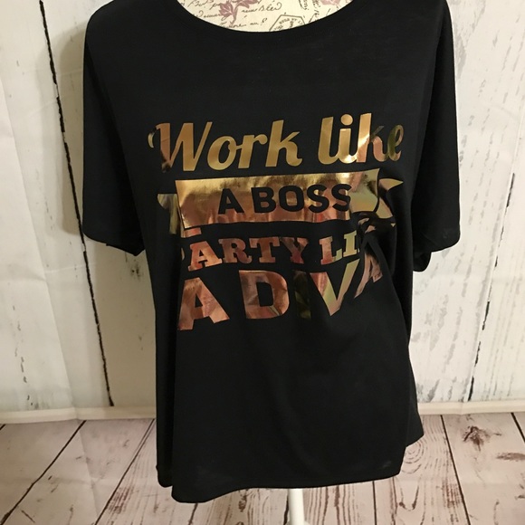 🎈SALE Work Like a Boss Top in Rose Gold [TO-55] - Picture 3 of 3
