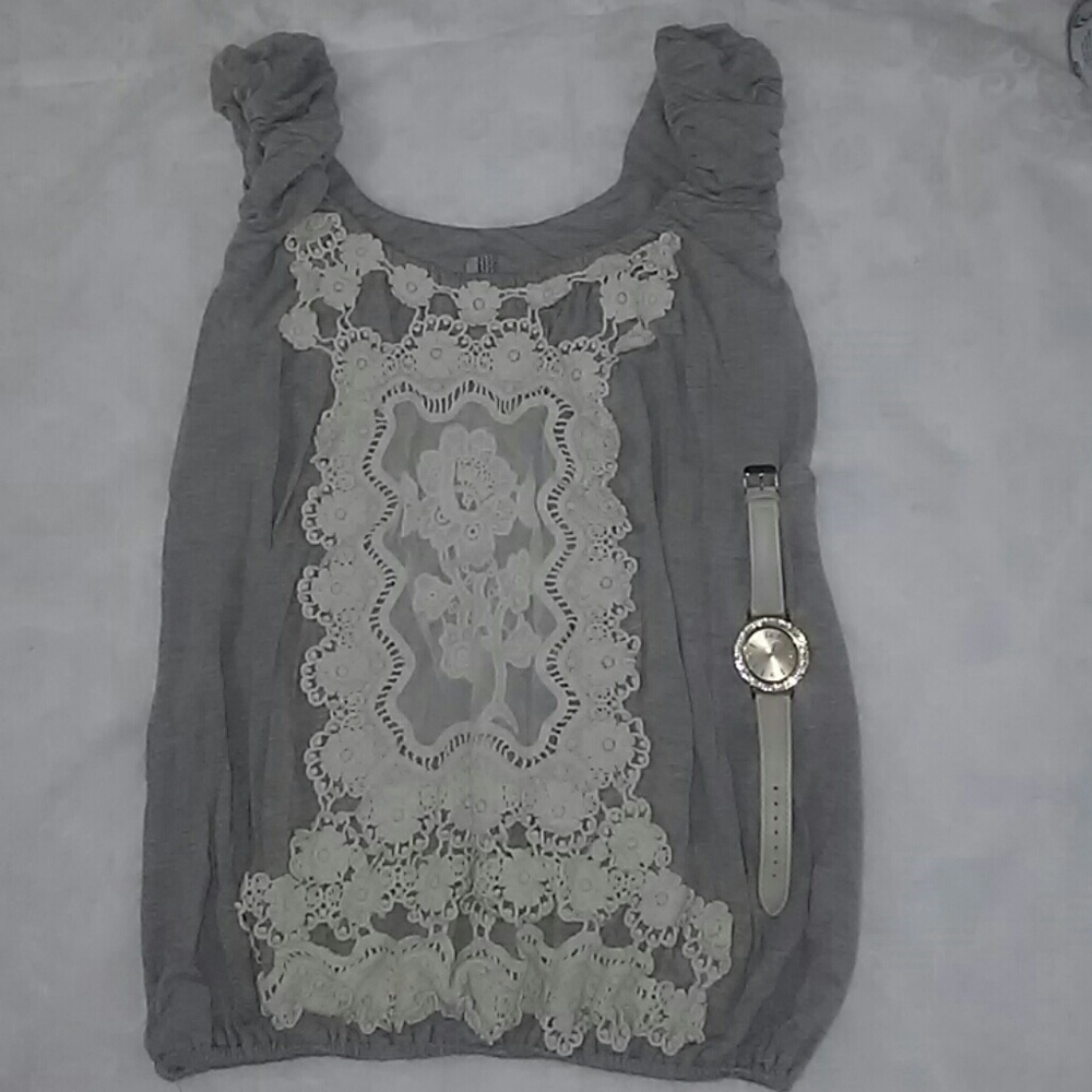 Gray ivory tank top