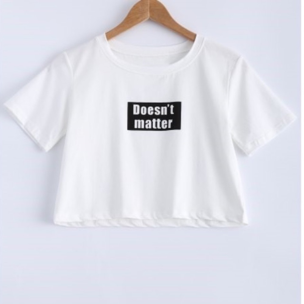 Plus Size Doesn't Matter Crop Top