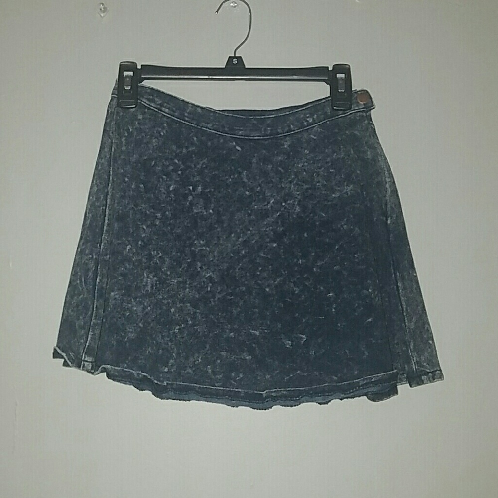Acid Wash Skater Skirt