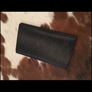 Louis Vuitton Black Epi Leather bifold wallet