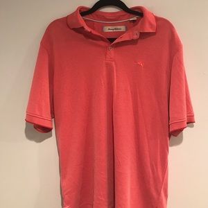 Tommy Bahama Orange moisture wicking polo