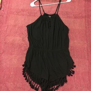 Black beach Romper