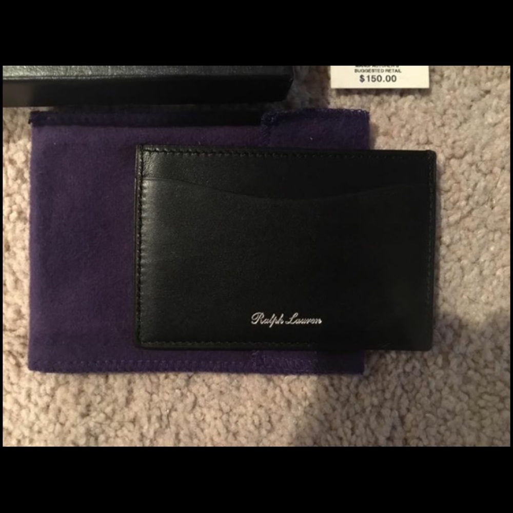 Ralph Lauren Purple Label ID/Card Case leather