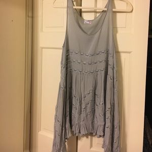 Free people polka dot slip dress