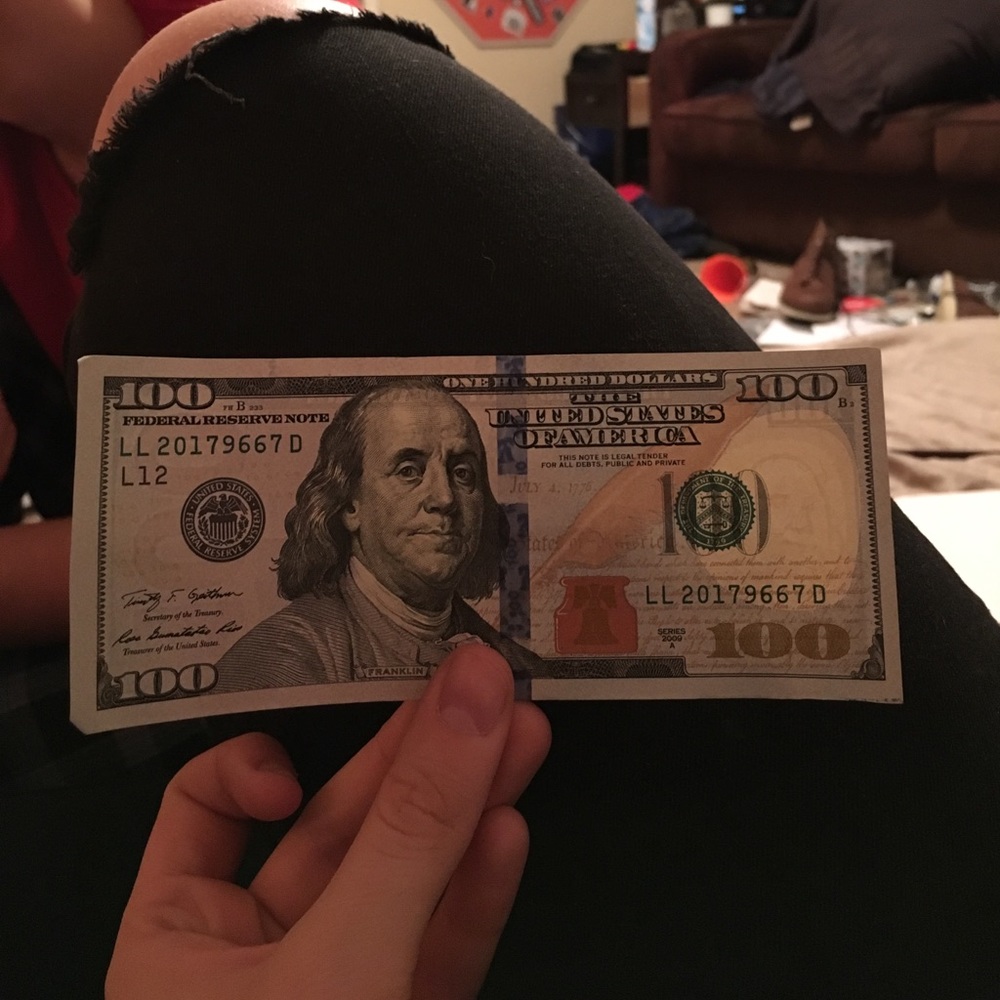 $100