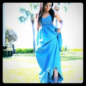 Denim Maxi Dress