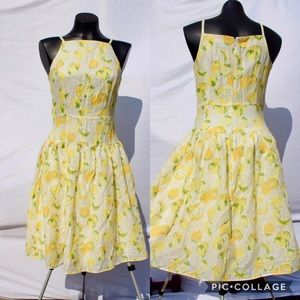 Yellow lemon dress