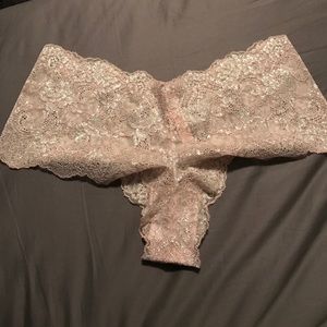 VS PINK/silver Lacey panties