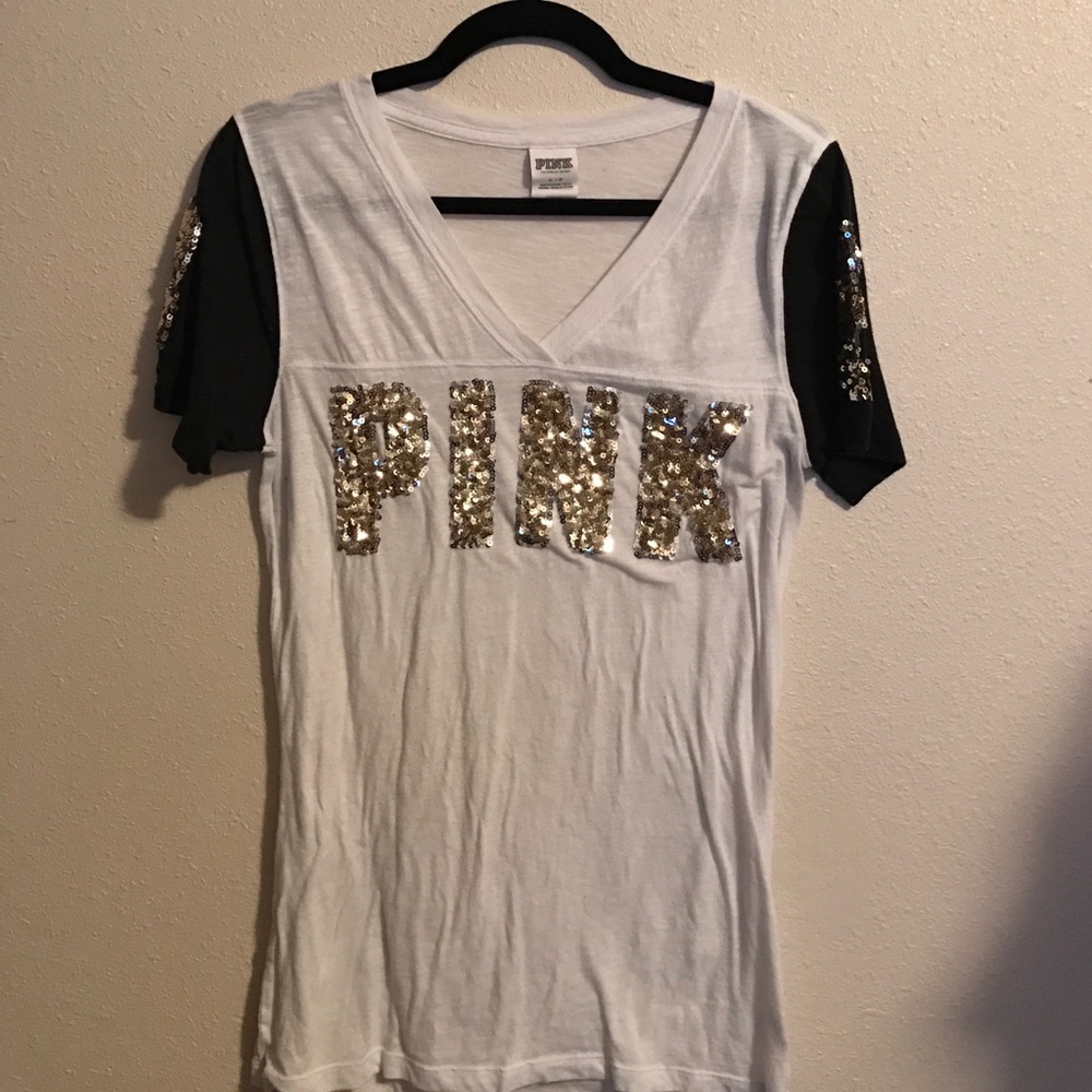 PINK sparkle t shirt